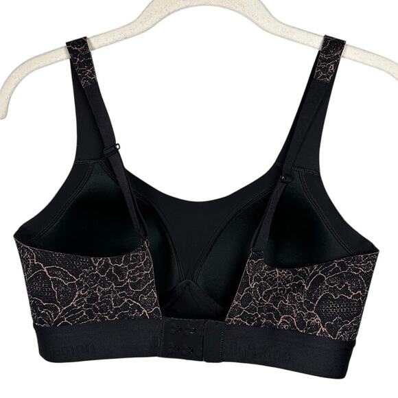 Lululemon Athletica Black Rose Fine Form Adjustable Strap Sports Bra Women's 34C - Picture 4 of 9
